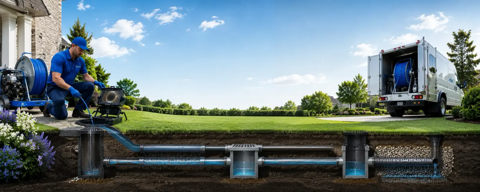 Outdoor drain cleaning information for Elmer, MO